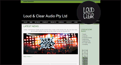 Desktop Screenshot of loudandclear.com.au