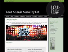Tablet Screenshot of loudandclear.com.au